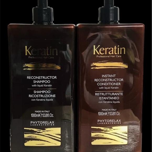Keratin Instant Reconstructor Shampoo & Conditioner Bundle – 33.8 fl oz Each (2 - Picture 1 of 2